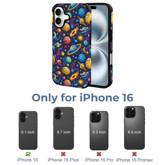12 Galaxy Outer Space Designs, Microfiber iPhone 16 Cases