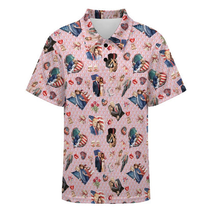 10 Donald Trump Designs, Kids Button Down Polo Shirt