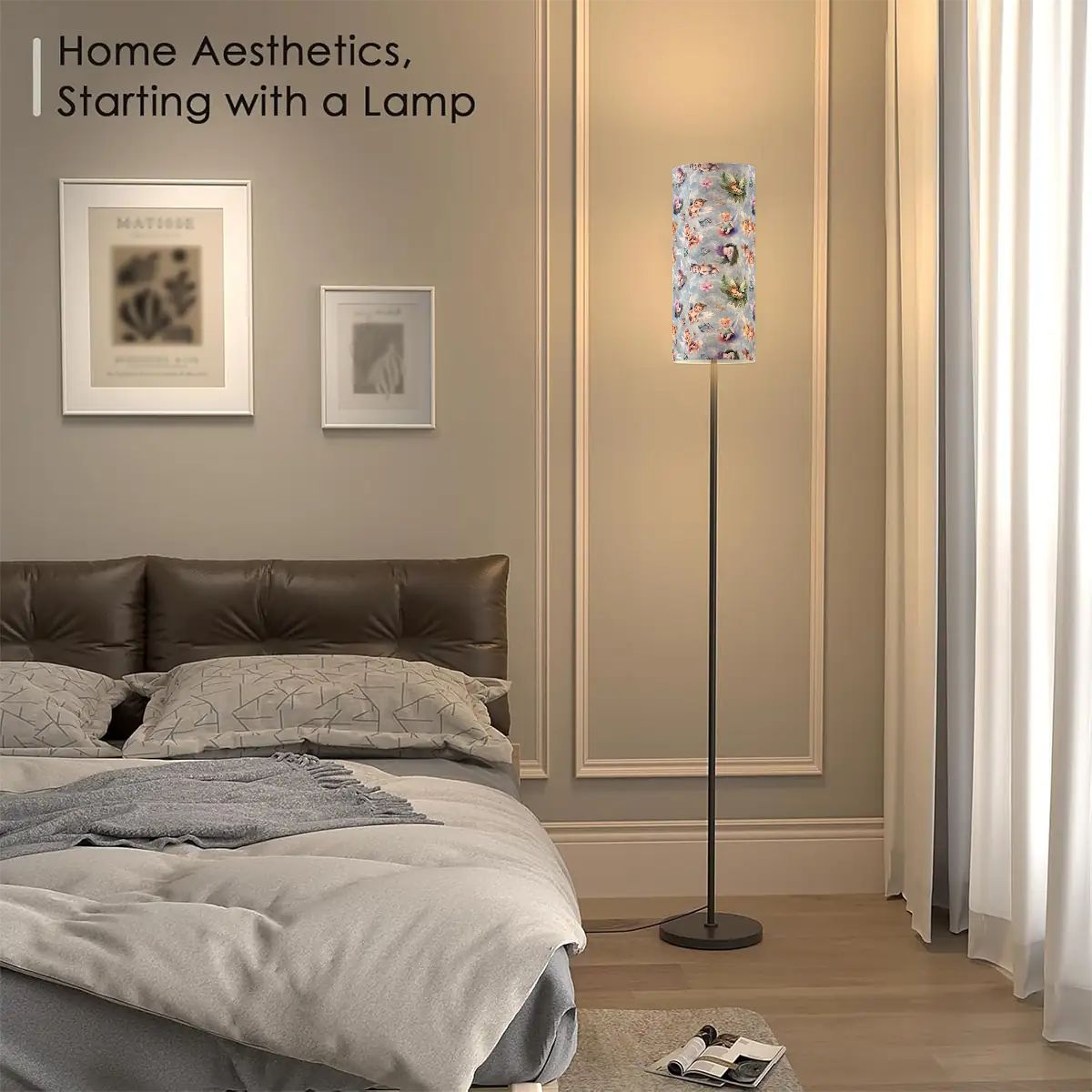 6 Beautiful Fairy Designs, Floor Lamp Modern Standing Lamp (Made in USA)
