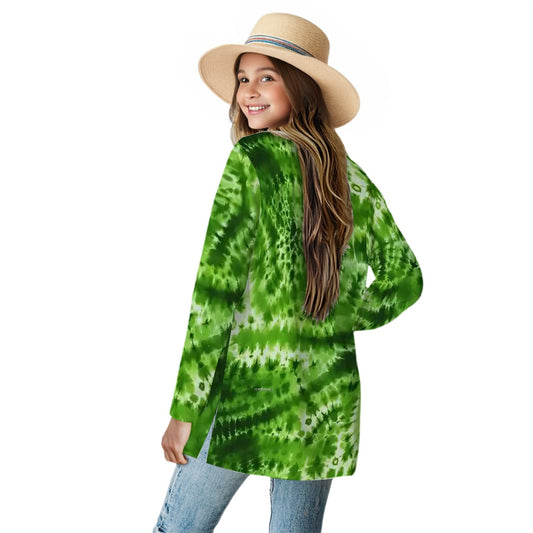 19 Tie-Dye Designs, Women’s long sleeved cardigan, sweater vest