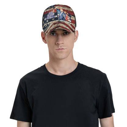 Donald & Melania Trump "God bless America", Baseball Cap, Hat,  Polyester Twill