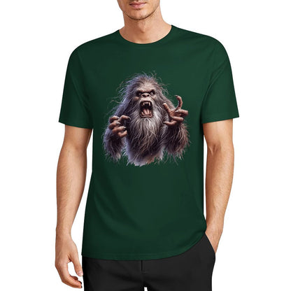 Bigfoot - Sasquatch Angry Short Sleeve Cotton T-Shirt