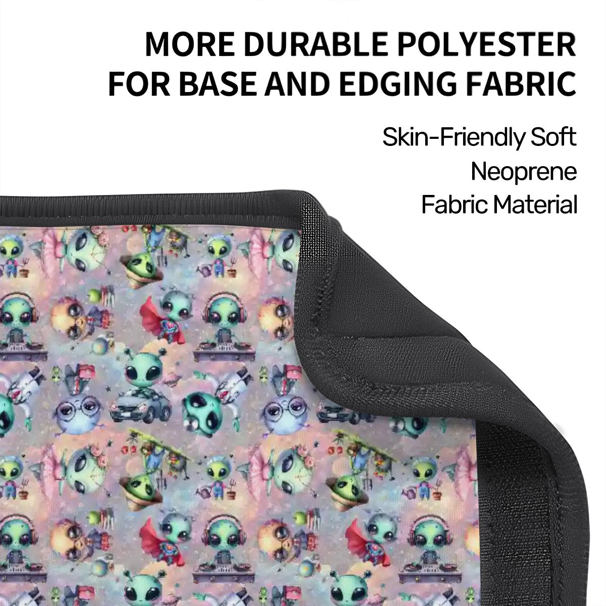 6 Alien Designs, Seat Belt Cover Pad For Adults 2 Pcs