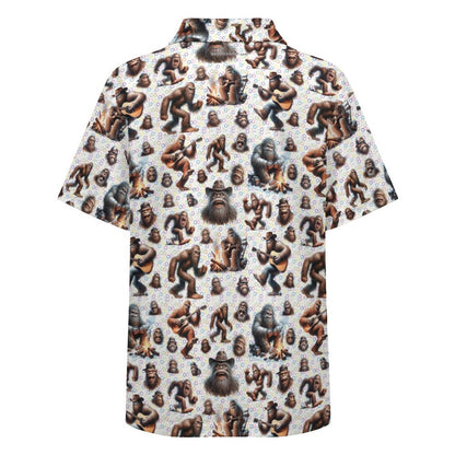 10 Bigfoot / Sasquatch Designs, Kids Button Down Polo Shirt