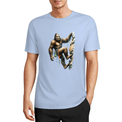 Bigfoot - Sasquatch Rock Climber Short Sleeve Cotton T-Shirt
