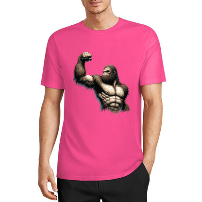 Bigfoot - Sasquatch Muscle Short Sleeve Cotton T-Shirt