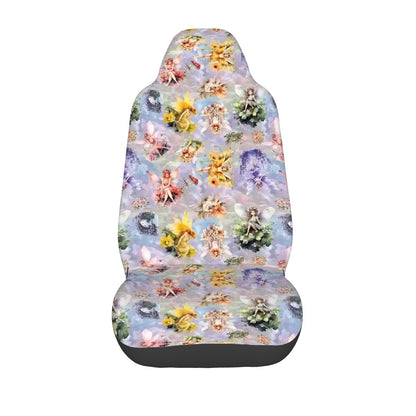 6 Fairy Designs, Set of 2 Front Auto Seat Cover
