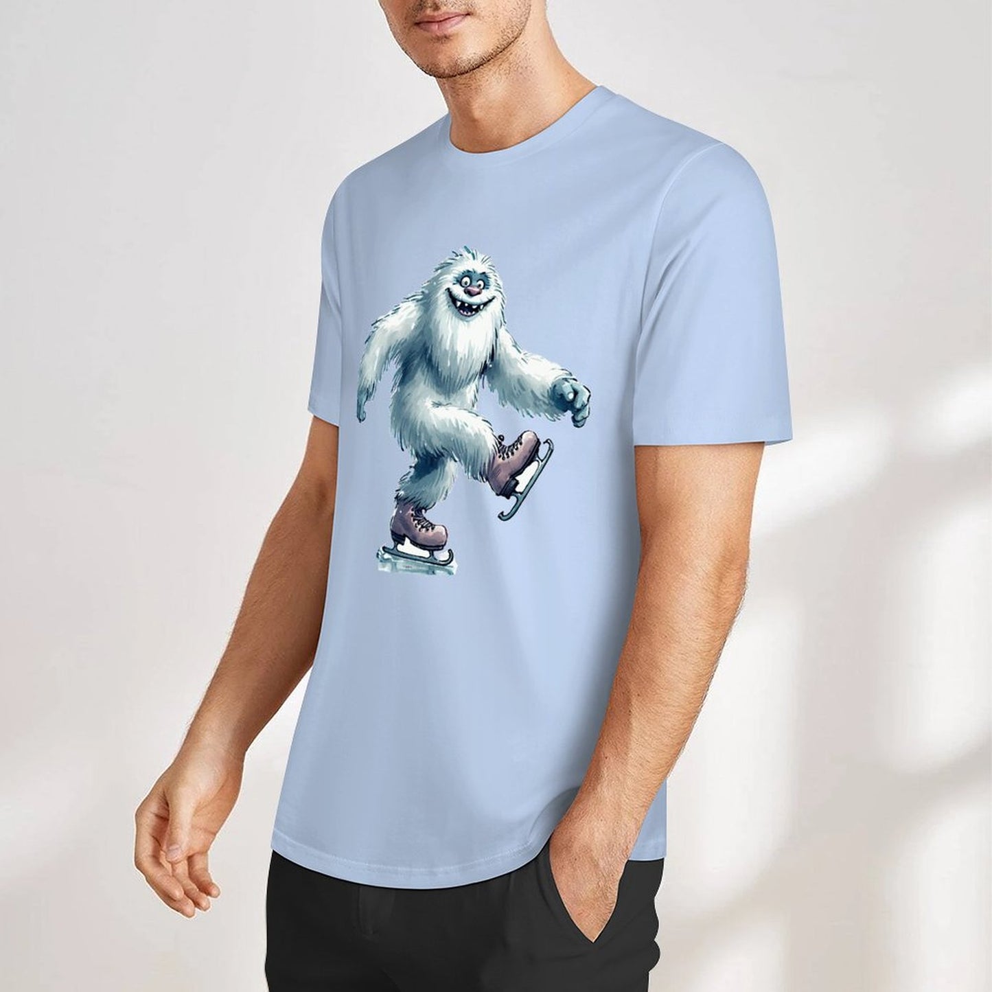 Bigfoot - Sasquatch Yeti Skate, Short Sleeve Cotton T-Shirt