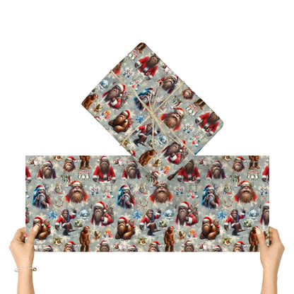 20 Bigfoot / Sasquatch Designs, 3 Pack Gift Wrapping Paper Sheets