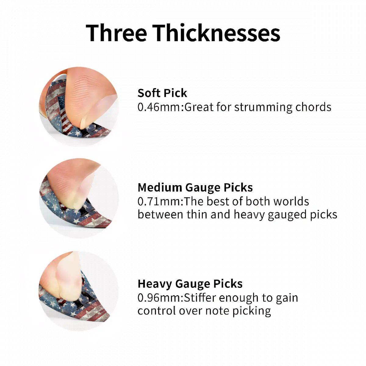 6 Guitar Picks with Keychain Snap Case- Sasquatch Bigfoot – 3 Thicknesses