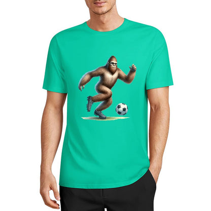 Bigfoot - Sasquatch Soccer (football) Short Sleeve Cotton T-Shirt