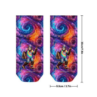 Hippie Bigfoot / Sasquatch, 8” Poly Ankle Socks