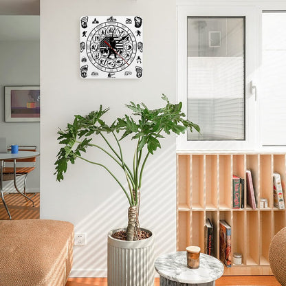 Bigfoot Sasquatch Square Wall Clock