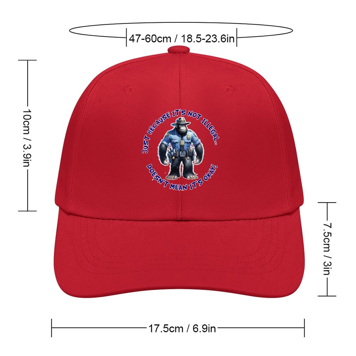 Bigfoot / Sasquatch “Just because..", Baseball Cap – 8 Colors