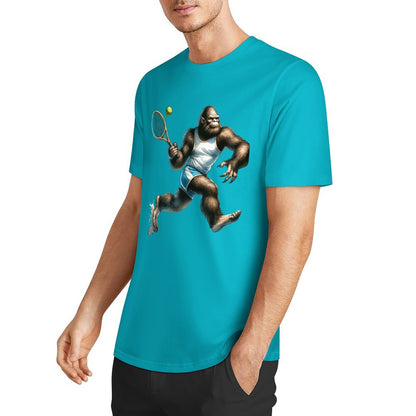 Bigfoot - Sasquatch Tennis Short Sleeve Cotton T-Shirt