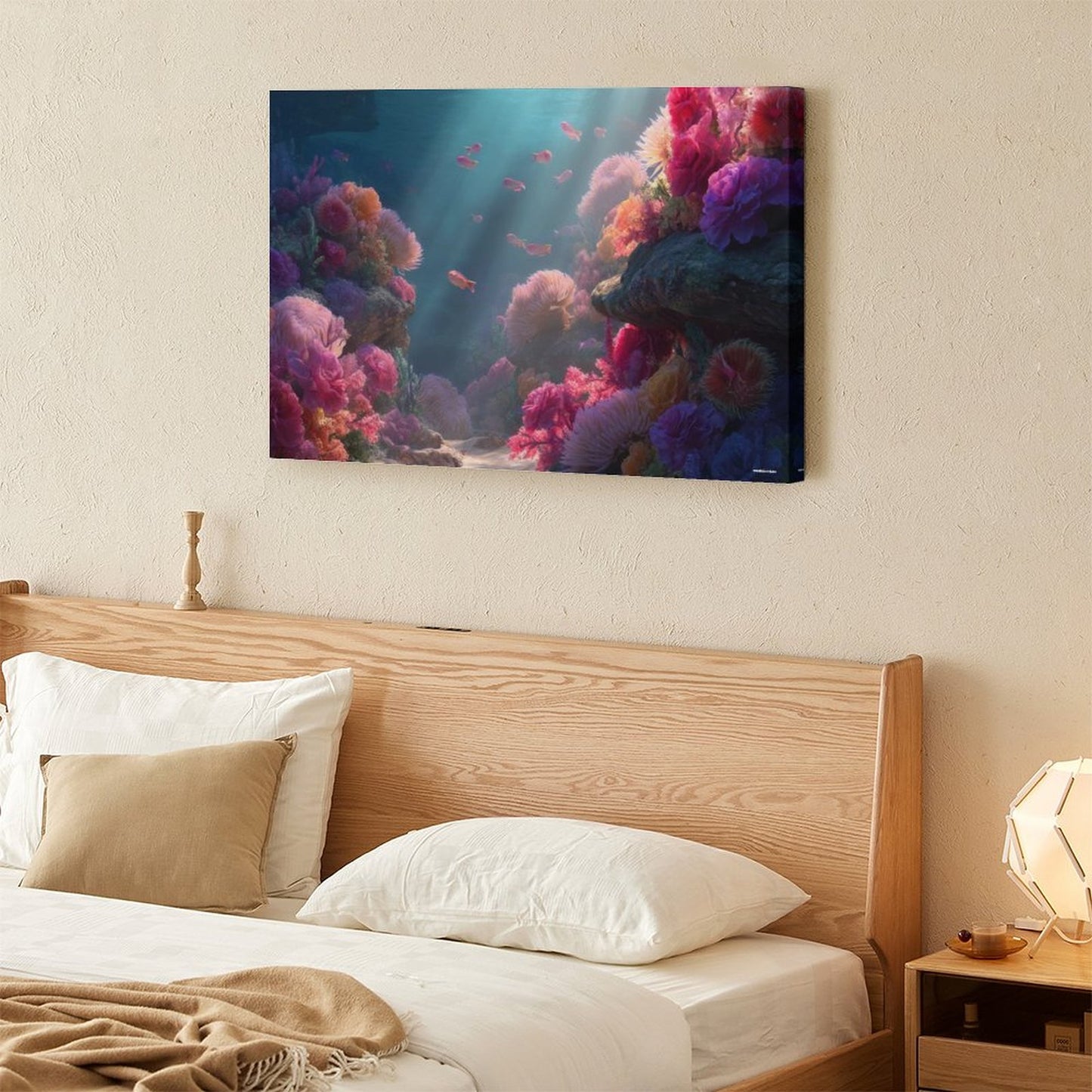Ocean Beauty, Vintage Framed Canvas Art - 2 Sizes – Made in the USA