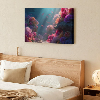 Ocean Beauty, Vintage Framed Canvas Art - 2 Sizes – Made in the USA