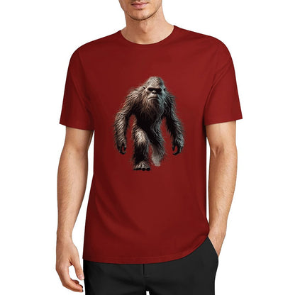 Bigfoot - Sasquatch Walking Short Sleeve Cotton T-Shirt
