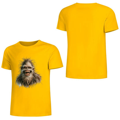 Bigfoot - Sasquatch Silly Short Sleeve Cotton T-Shirt