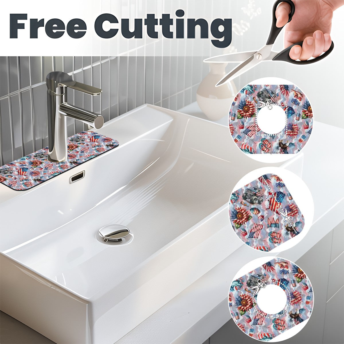 8 Patriot Designs, Faucet Mat