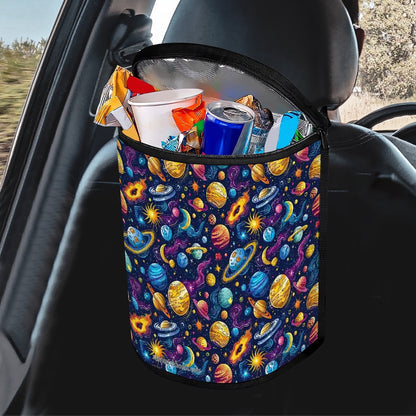 12 Galaxy / Outer Space Designs, Bucket-Shaped Car Trash Bag
