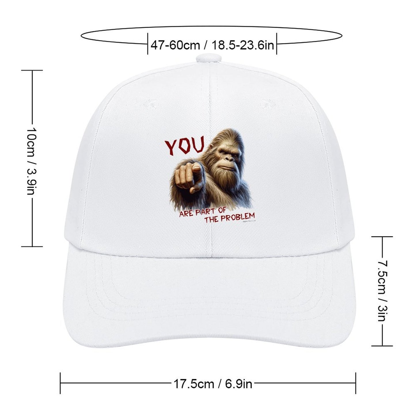 Bigfoot, Sasquatch “You are part..", Baseball Cap – 8 Colors