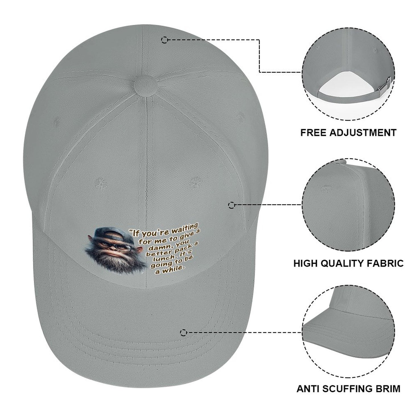 Bigfoot, Sasquatch “If you're waiting..", Baseball Cap – 8 Colors