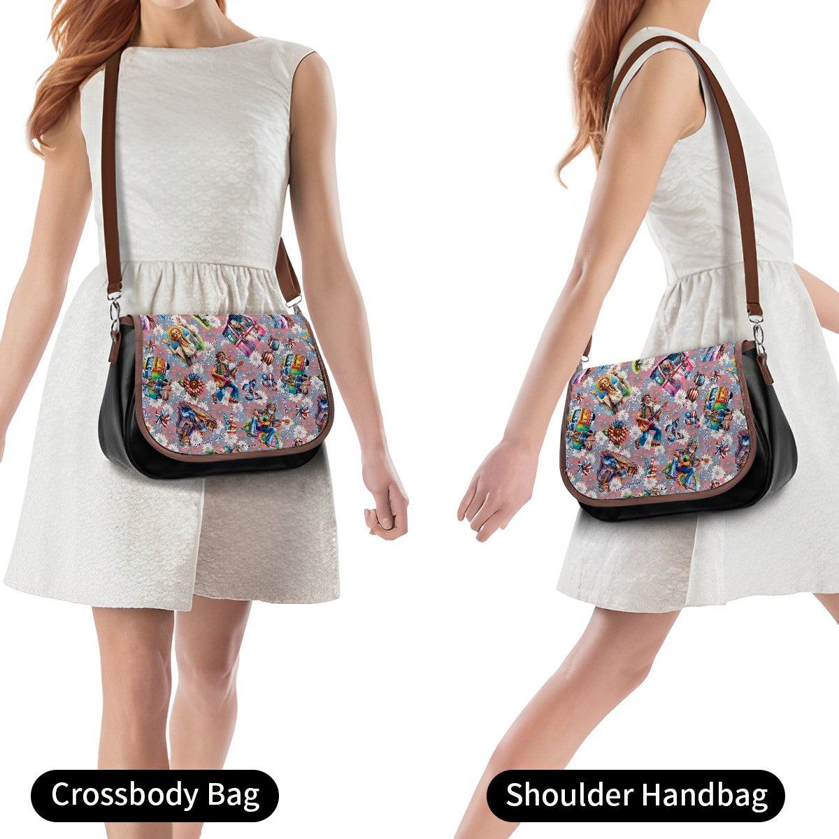 8 Patriot Designs, Leather Shoulder Bag / Purse