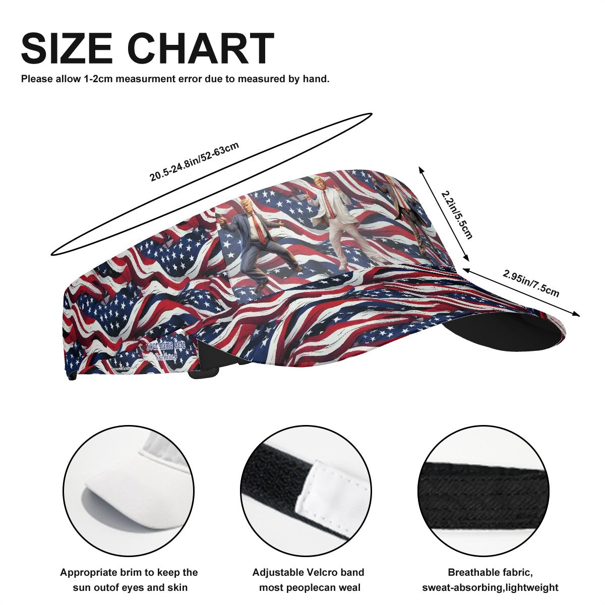 Donald Trump Dancing, Sun Visor Hat