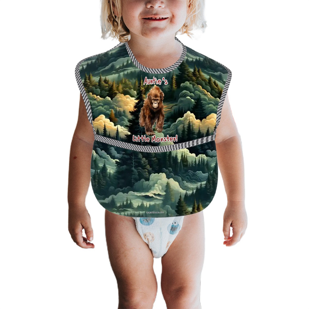"Auntie's Little Monster", Baby Bibs Customized Services