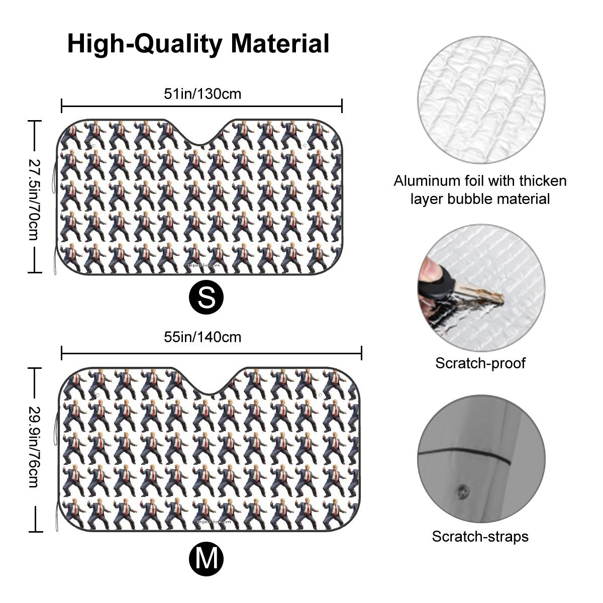 20 Donald Trump Designs, Auto Car Windshield Sun Shade