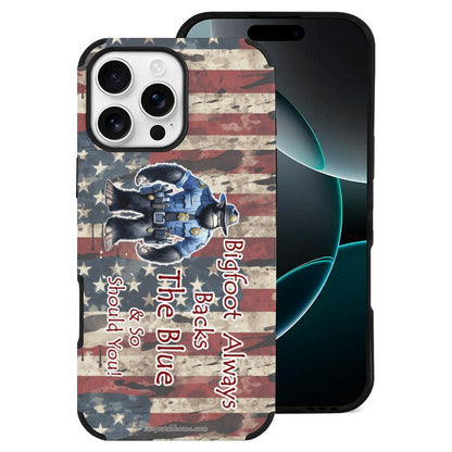 Bigfoot / Sasquatch "Bigfoot always backs..", Microfiber iPhone 16 Cases