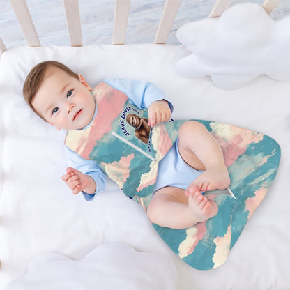 Bigfoot / Sasquatch "Jesus Loves You..", Sleeveless Baby Sleep Sack