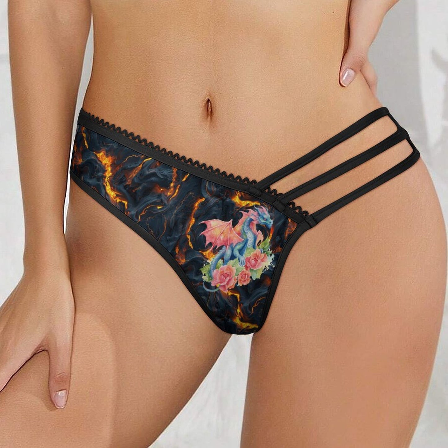 Dragon Themed, Sexy G String for Women