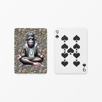 Bigfoot, Sasquatch Yoga, Poker Playing Cards