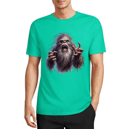 Bigfoot - Sasquatch Angry Short Sleeve Cotton T-Shirt