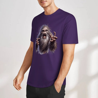 Bigfoot - Sasquatch Angry Short Sleeve Cotton T-Shirt