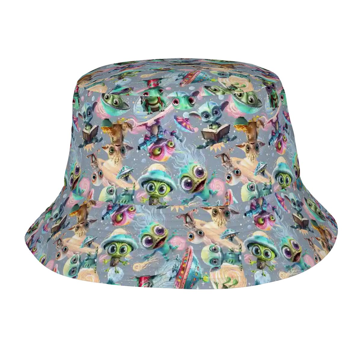6 Alien Designs, Adult Bucket Hat