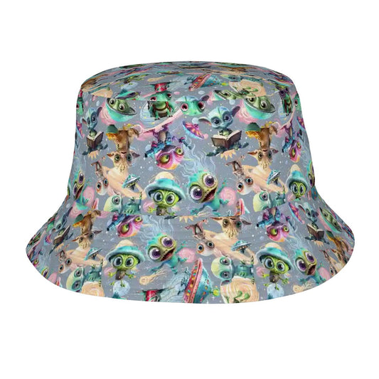 6 Alien Designs, Adult Bucket Hat