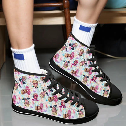 20 Donald Trump Designs, Women's High Top Canvas Shoes