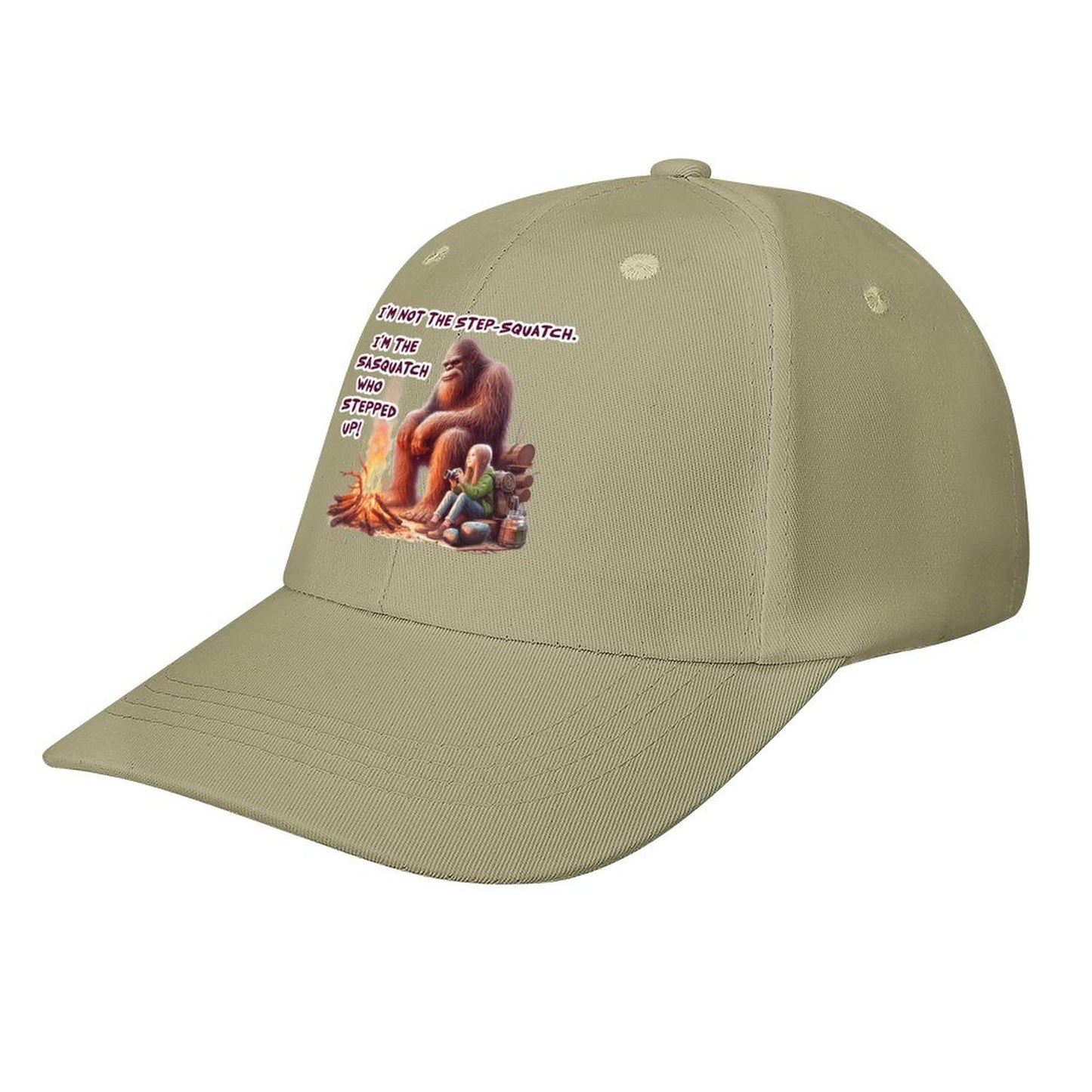 Bigfoot, Sasquatch “I'm not the step Squatch..", Baseball Cap – 8 Colors
