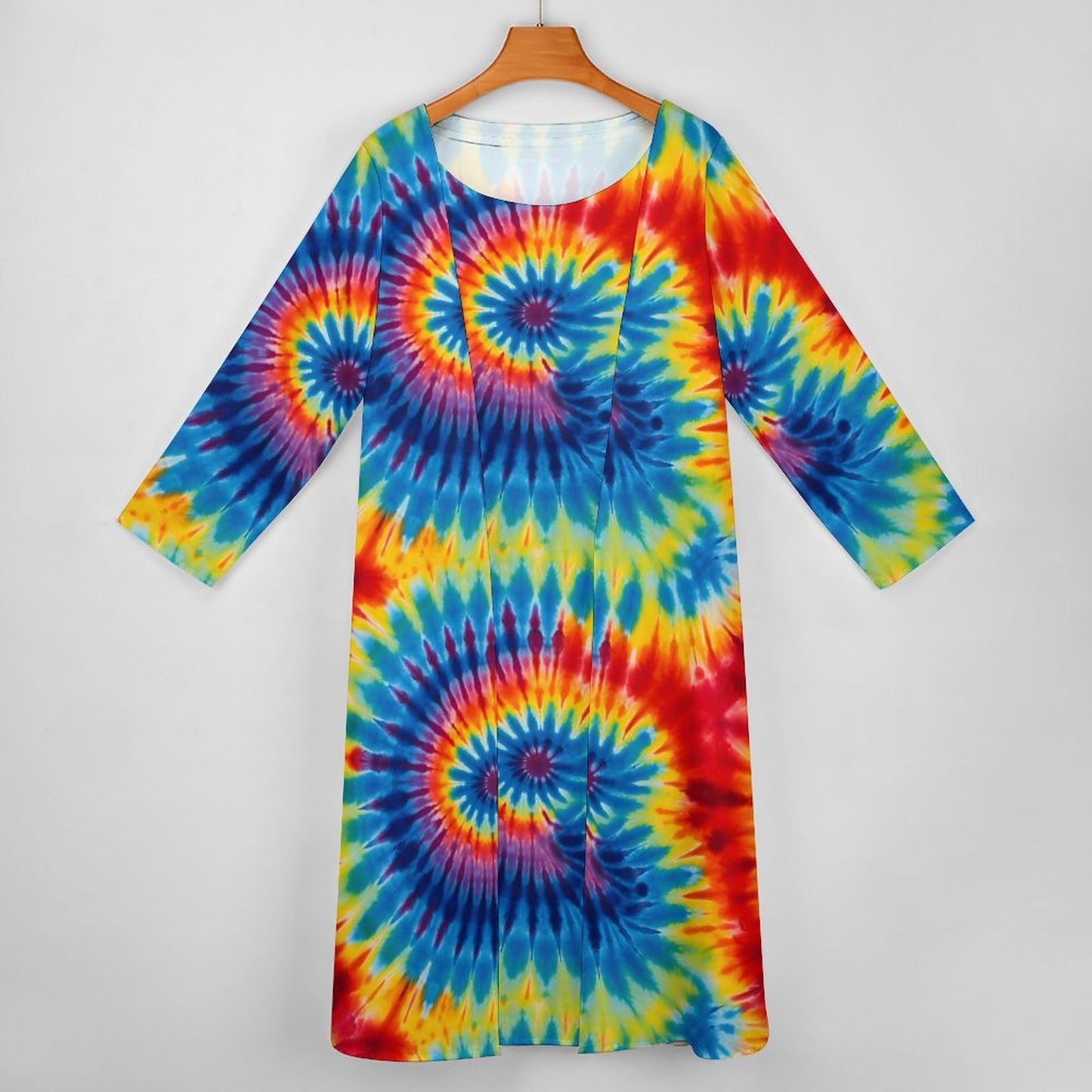 9 More Tie Dye Designs, Women’s Long Dress with Cardigan