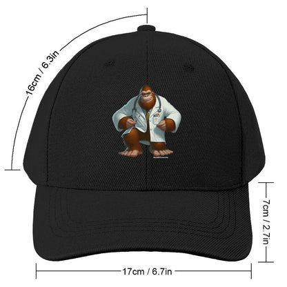 Bigfoot, Sasquatch Doctor Polyester Baseball Cap