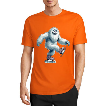Bigfoot - Sasquatch Yeti Skate, Short Sleeve Cotton T-Shirt