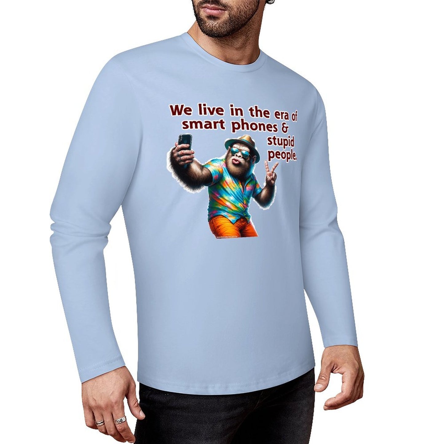 Bigfoot / Sasquatch "We Live in an Era...", Cotton Unisex Long Sleeve T-shirt