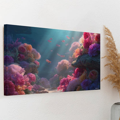 Ocean Beauty, Vintage Framed Canvas Art - 2 Sizes – Made in the USA