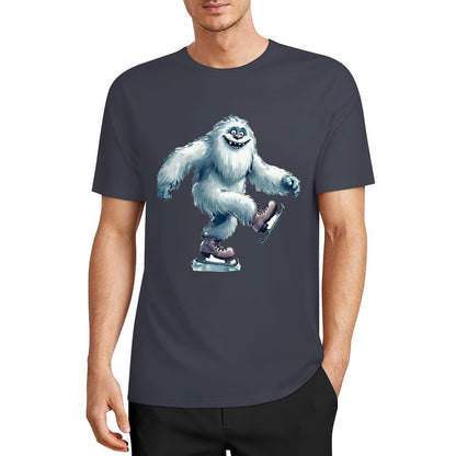 Bigfoot - Sasquatch Yeti Skate, Short Sleeve Cotton T-Shirt