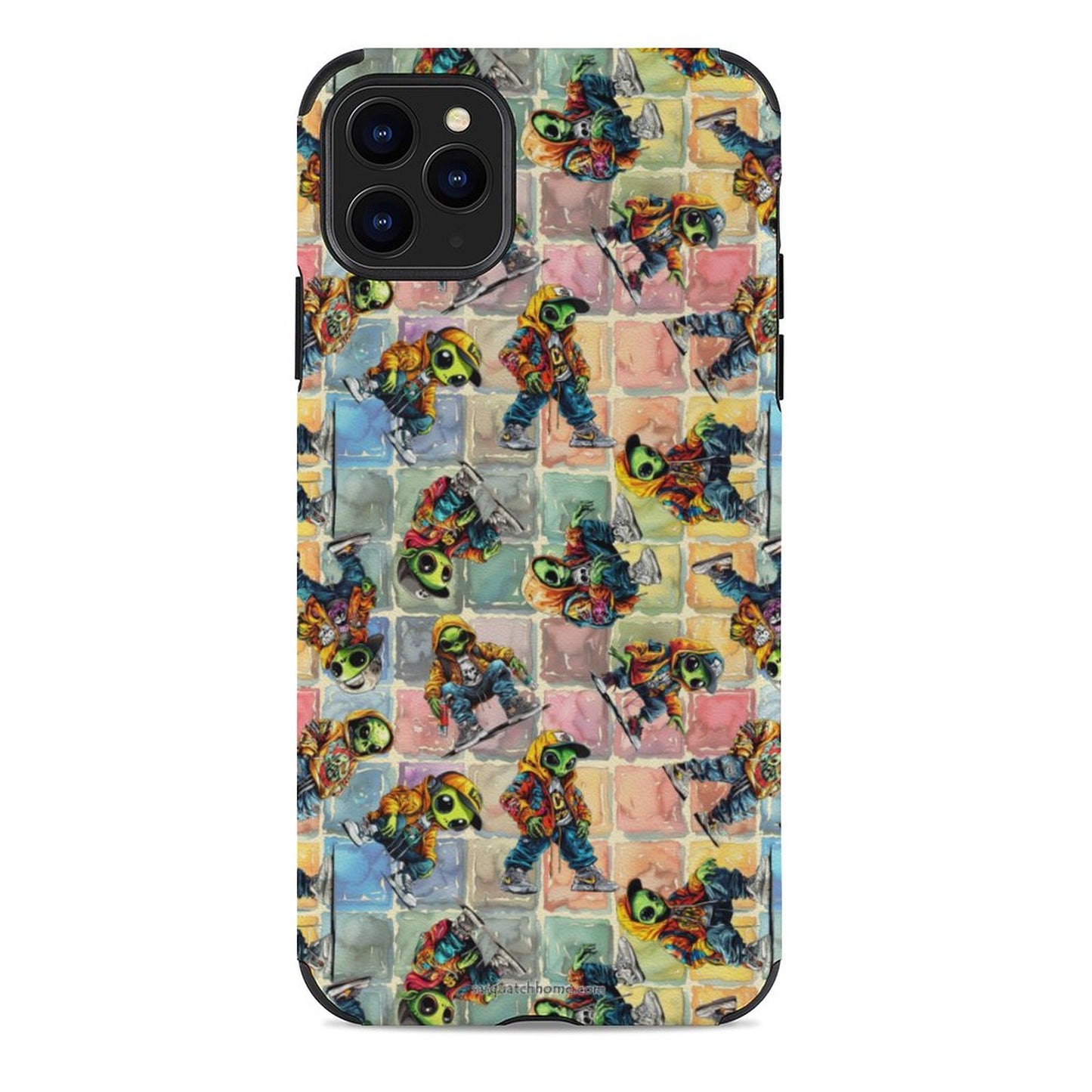 6 Alien Designs, Microfiber iPhone 11 Cases