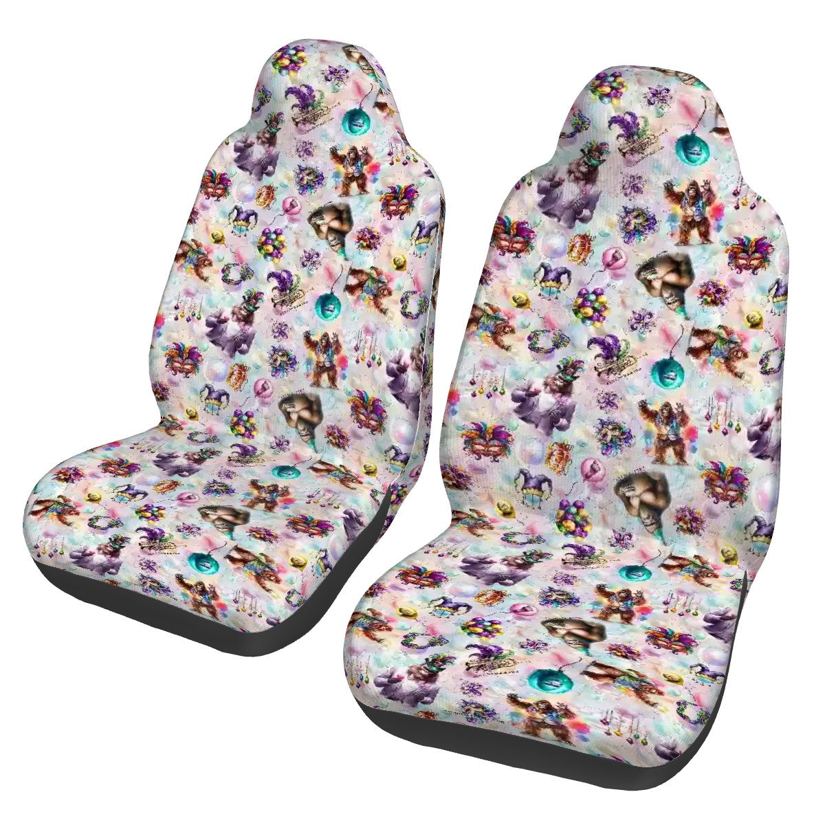 20 Bigfoot / Sasquatch Designs, Set of 2 Front Auto Seat Cover