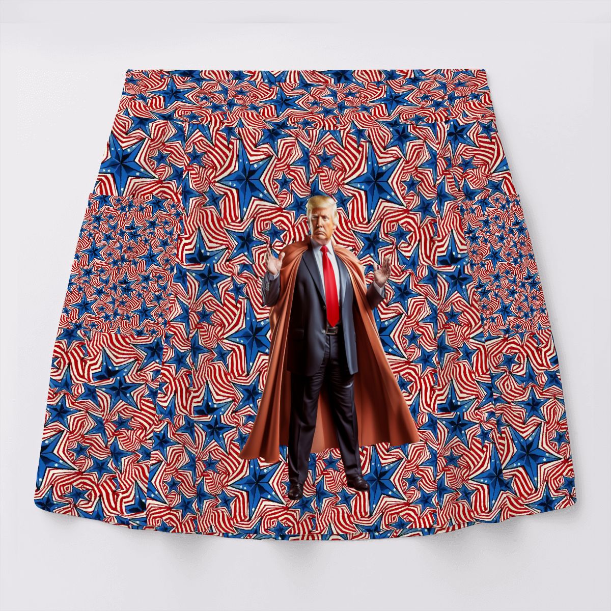 Donald Trump on Stars, Women’s Milk Silk Sports Skorts with Pockets